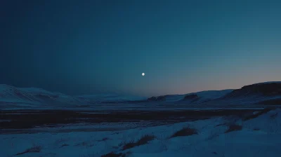 Desert Dunes at Dusk