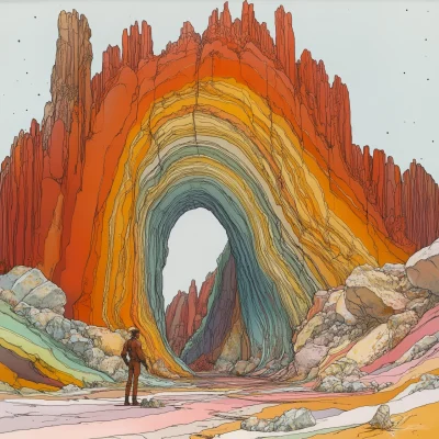 Moebius Inspired Geologist