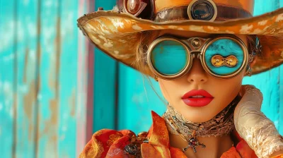 Steampunk Female Model