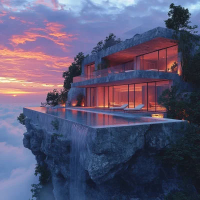 Surreal Luxury Villa Above Clouds