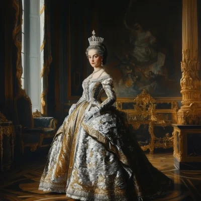 Catherine II in the Palace