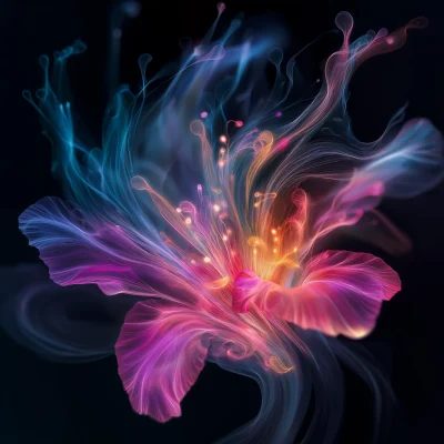 Fiberoptics Flower