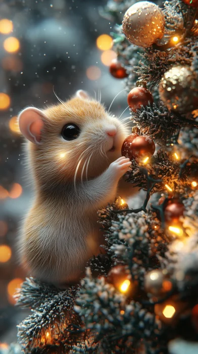 Cute Hamster Christmas