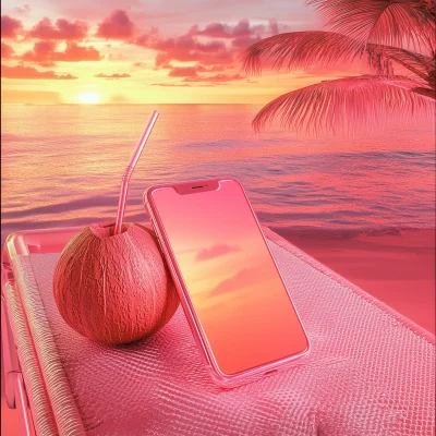 Tropical Sunset with iPhone