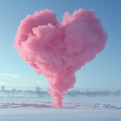 Pink Heart Smoke