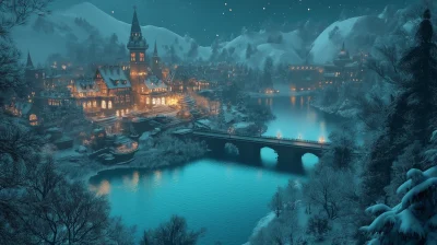 Fantasy Winter City