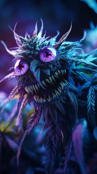 Surreal Dark Fantasy Cannabis