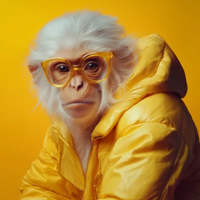 Stylish Monkey Portrait