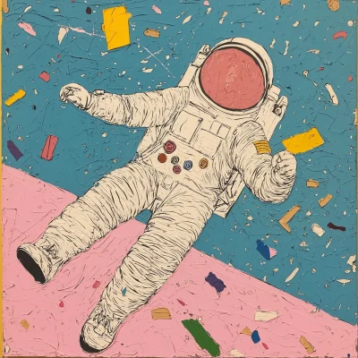 1960s Pop Art Space Race