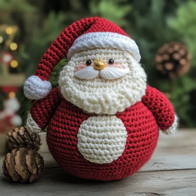 Crochet Santa Ball