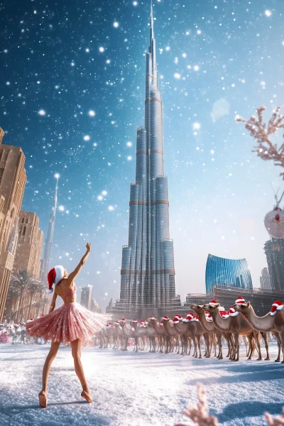 Burj Khalifa Winter Wonderland