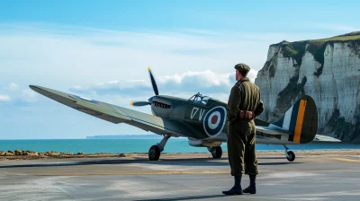 British Pilot and Spitfire