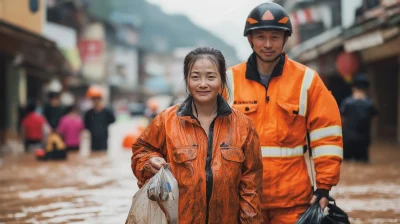 Joyful Rescue After the Flood