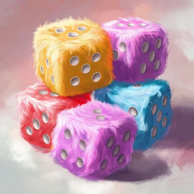 Fluffy Dice Clipart