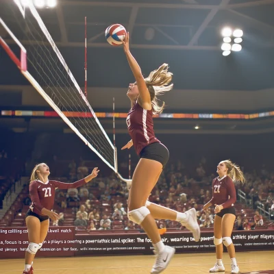 Extreme College Volleyball Match