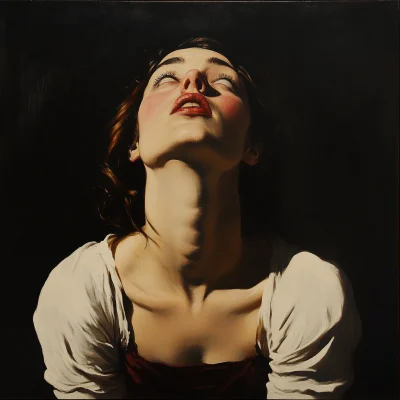 Modern Beauty in Caravaggio Style