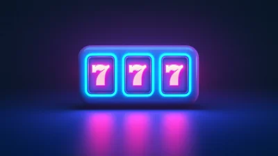 Neon Slot Machine Icon