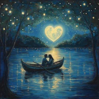 Romantic Evening on the Lake