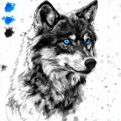 Fierce Wolf Illustration