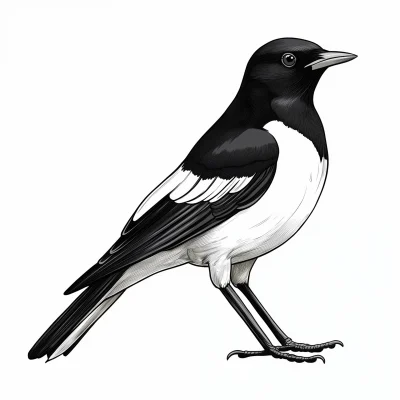 Magpie Illustration