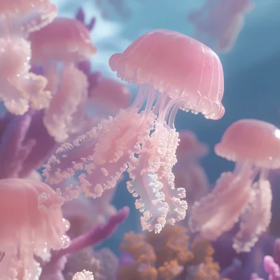 Elegant Pink Jellyfish