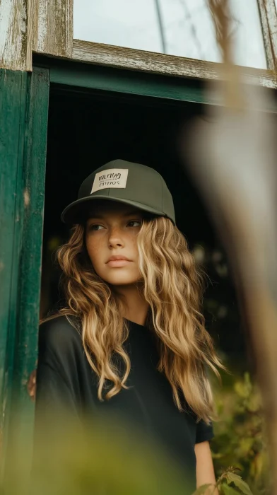 Girl in Greenhouse