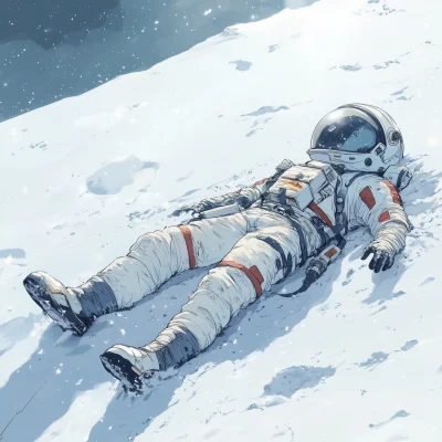 Astronaut in the Snow