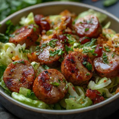 Sliced Polish Sausage Salad