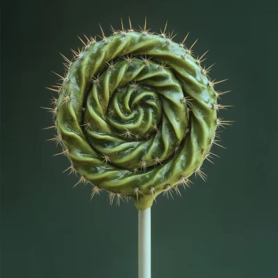 Swirly Lollipop with Cactus Spines