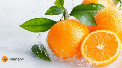 Fresh Tangerines in Splash