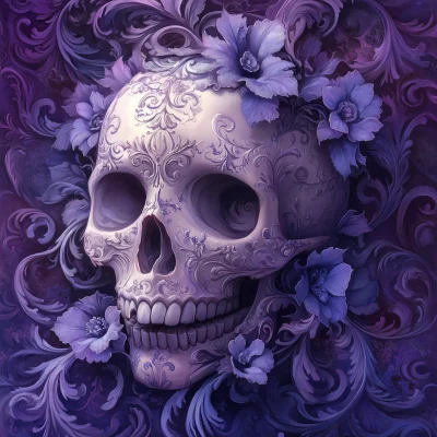 Surreal Lace Skull