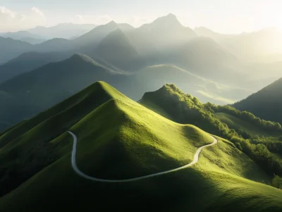 Austrian Hills and Mountains