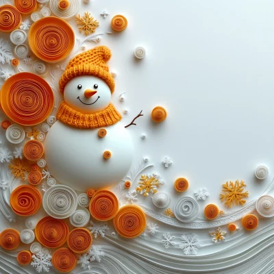 Minimalist Snowman