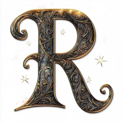 Ornate Magical Letter R