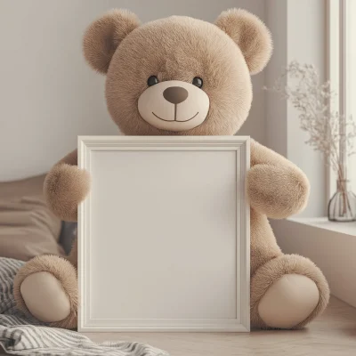 Giant Teddy Bear Mockup