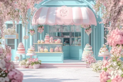 Whimsical Ice Cream Shop Front