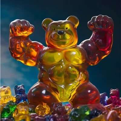 Muscle Gummy Bear