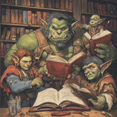 Orc and Goblin Library Adventure