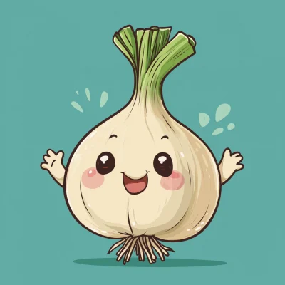 Cute Garlic Character