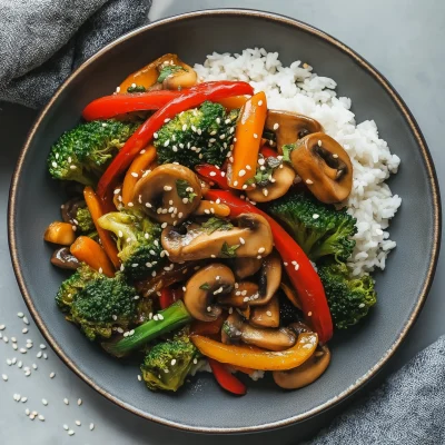 Colorful Stirfry Vegetables