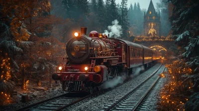 Hogwarts Express in Winter