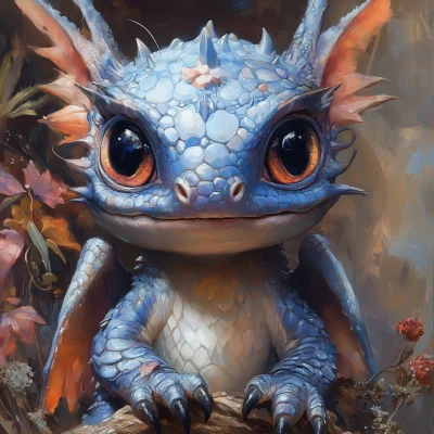 Tiny Faerie Dragon Portrait