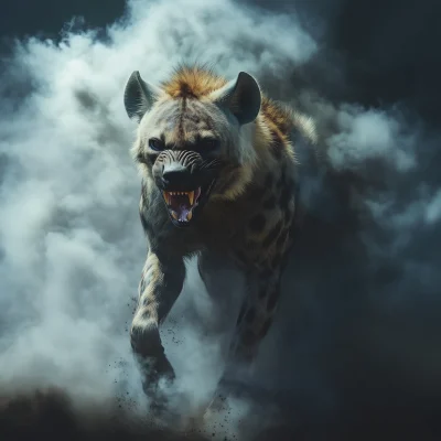 Hyena in Smoke