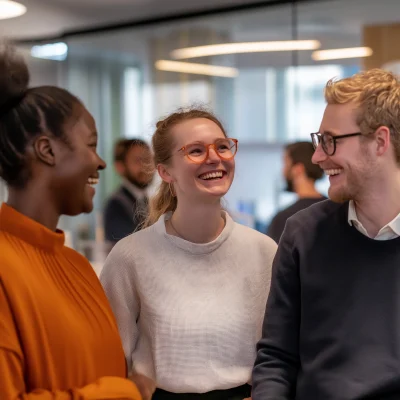 Diverse Team Collaboration in Office