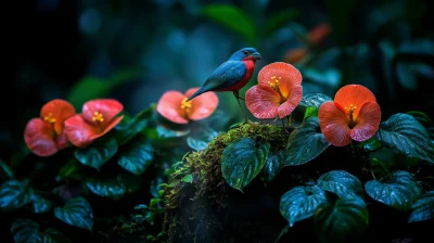 Amazon Forest Floor After Rain