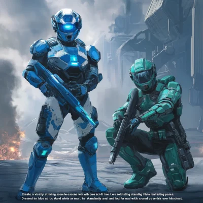 Sci-Fi Soldiers in Action