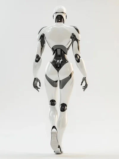 Sleek Humanoid Robot