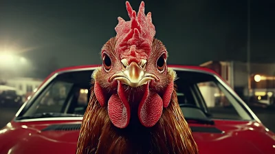 Stylish Chicken Advertisement