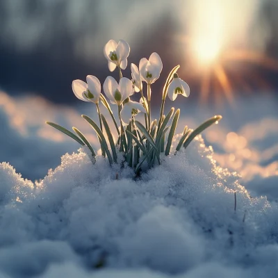 Snowdrops in Winter