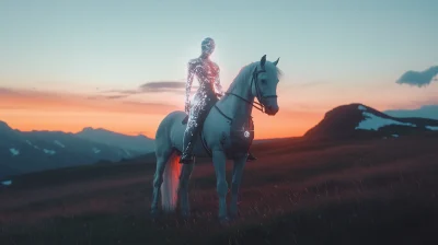 Futuristic Equine Majesty